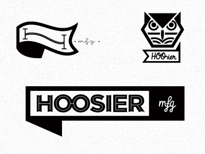 Hoosier Manufacturing logo development design hoosier mfg icon illustration logo marc mcmillen