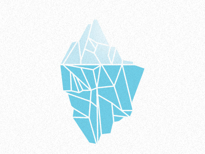 Iceberg design graphic iceberg icon illustration marc mcmillen minimal