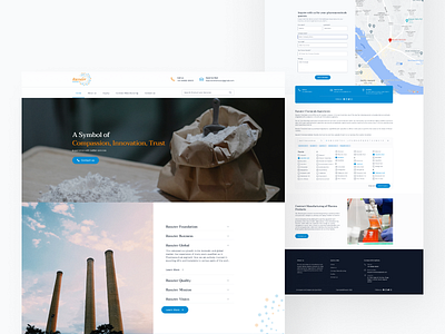 Chemical Website Design chemical creative design figma hierarchy landing page pattern popup search studio ui ux vector website