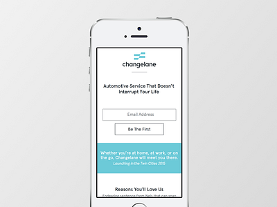 Changelane Mobile View mobile responsive ui