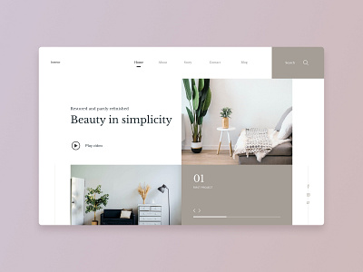 interior design landing page ui design by Rashid_Jabrayil on Dribbble