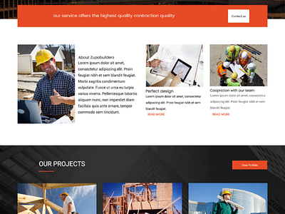 Constructions web site construction