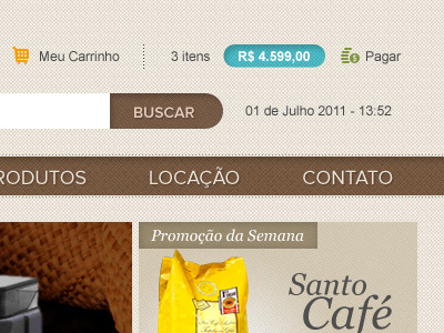 Nutrivending coffee design internet menu style site store ui ux design