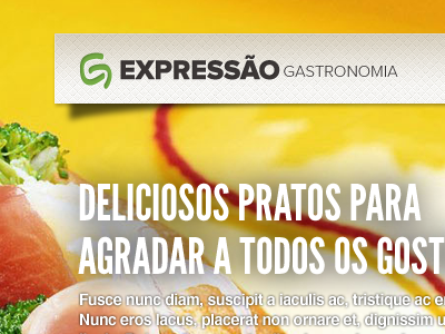 Expressao Logo colors display header highlight interface internet logo menu style restaurant tags website