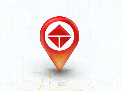 pin gradient icon interface light locate maps pin red shadow ui