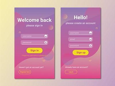 Sign form app daily 100 challenge dailyui design figma graphic design mobile sign in sign up ui vector