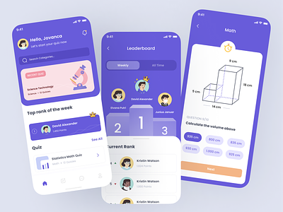 Quiz Mobile App Design