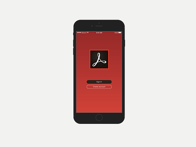 Acrobat Redesign app application branding clean colourful concept design ui ux