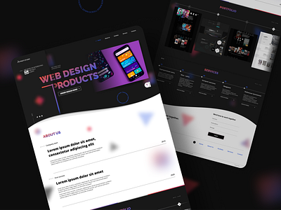Web Studio Design black branding design design studio flat gradient minimal ui uiux ux web