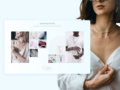 GEM JEWELRY - jewelry e-store blog design e commerce e store light minimal shop site uiux web