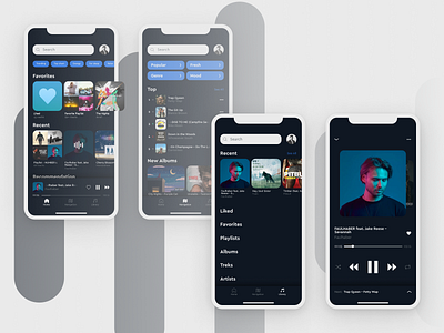 Music App - INFINITI app design figma mobile mobile app mobile ux ui music music app player player app ui ux uxui
