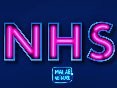 NHS art colourful doodles fonts graphic graphic design graphic designer illustration neon typeface typography