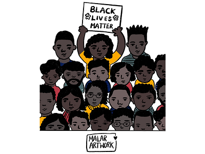 Black lives matter art black blacklivesmatter blackout doodles illustration peace spreadlove