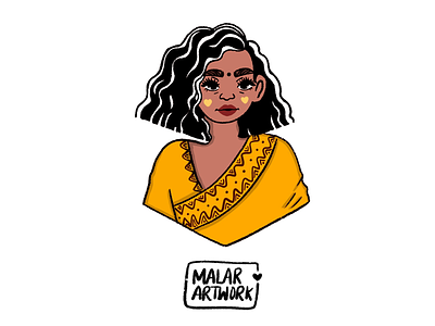 Indian character illustration