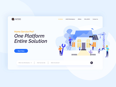 AIQOO Home Page web design adobe xd design illustrator interaction ui ux uidesign webdesign website