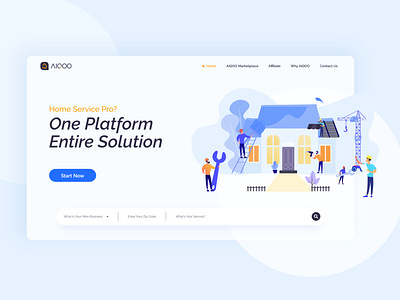 AIQOO Home Page web design