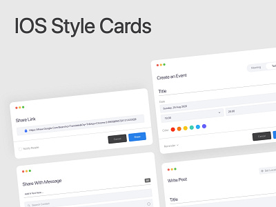 IOS Style Cards