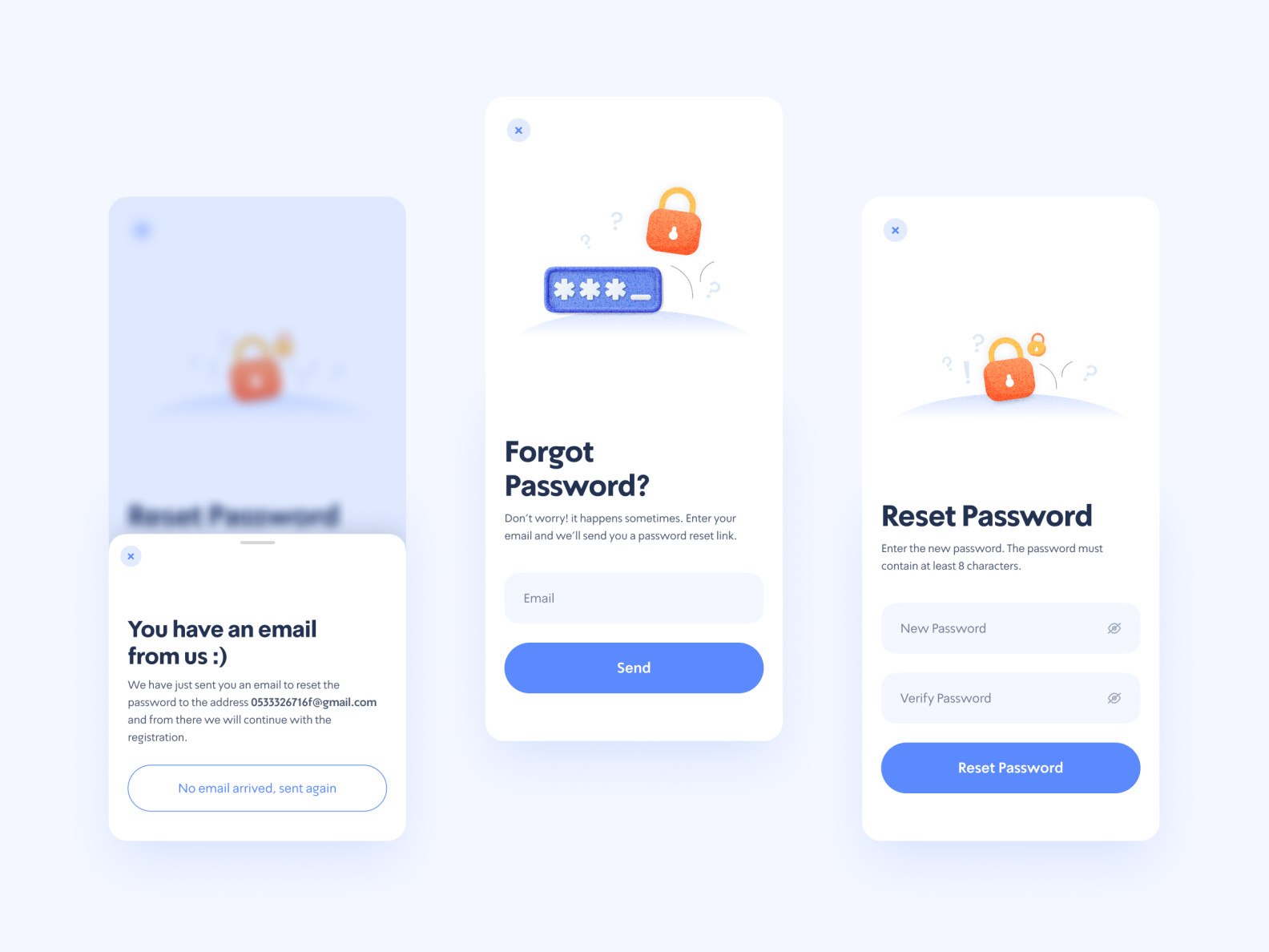 Forgot Password Ui Design App By Eti Shefer On Dribbble