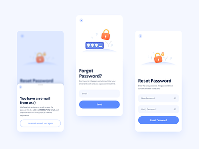 Forgot Password UI Design App