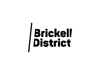 branding for brickelldistrict.com branding design logo minimal typography vector
