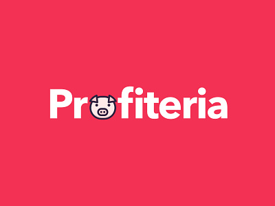 concept profiteria benefit branding coupon design logo minimal profit sale save type