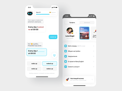Marq - App for learning language app apple design english ios iphone learn learning app learning platform messenger mobile sketch ui ux