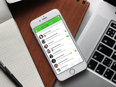 ICQ Redesign concept app design happysanta icq ios iphone sketch ui ux
