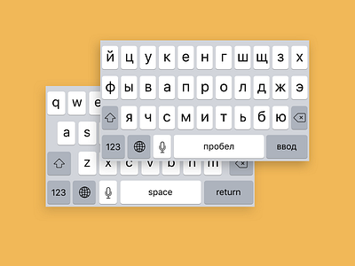 FREE iOS Keyboard .sketch format (RUS/ENG)
