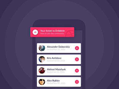 1 Dribbble Invite