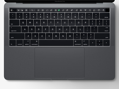 Sketch toolbar for Touch bar new MacBook