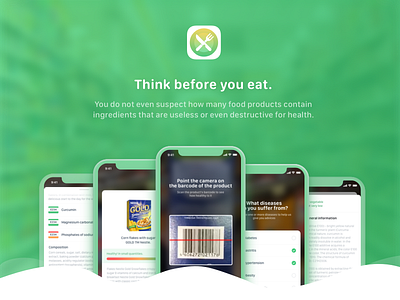 Healeats - Think before you eat. app body design eat eats health ios products ui ux