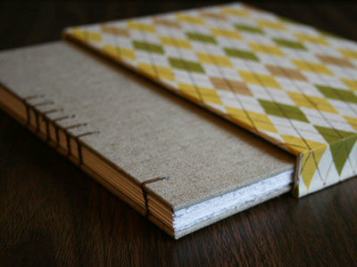 Long stitch with case book arts portfolio sketch book
