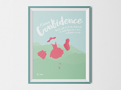 Sound of Music Poster confidence design gigasavvy illustration illustrator inspirational inspire poster print sound of music typography