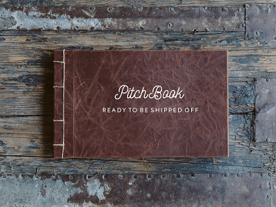 Pitch Book advertising book binding custom gigasavvy handcrafted leather packaging pitch proposal sewn stitch wood