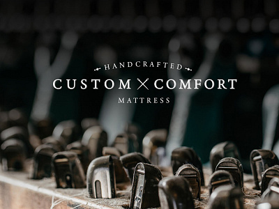 Branding: Custom Comfort Mattress branding custom dark gigasavvy handcrafted logo materials mattress sewing tools trina parkin