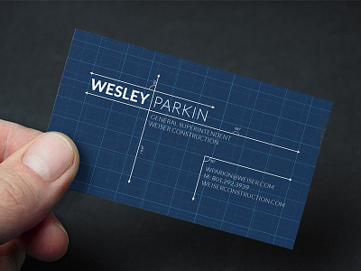 Business Card architect architecture lines blue construction instant download mockup stationary template