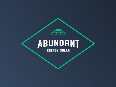 Recent branding project Abundant Energy Solar brand mark branding energy green identity logo logo design logotype solar tech type typography