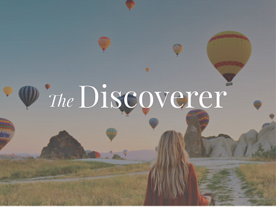 The Discoverer branding branding cappadocia hot air balloons identity logo travel