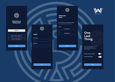 Westworld App Concept app branding concept figma graphic design hbo login mobile app ui uiux uxdesign visualdesign westworld