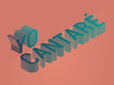 Yo cantar art design digital diseño letter lettering