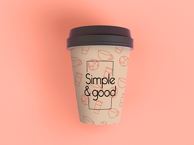 Simple and good cup branding cafe cafe logo cafeteria cup design digital diseño diseño de producto logo typography