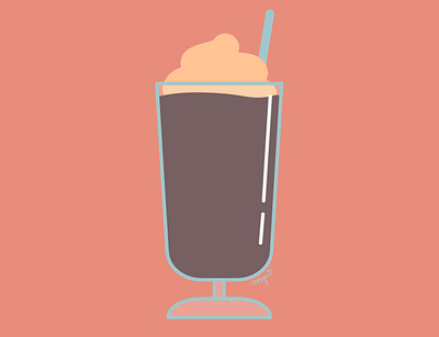 Milkshake batido bebida ilustración logo malteada