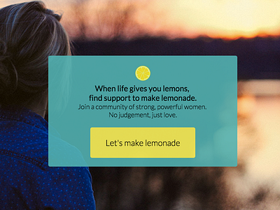 Mockup For Lemonaid landing page uiux