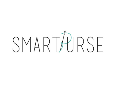 Logo Design for Smartpurse aqua black logo purse