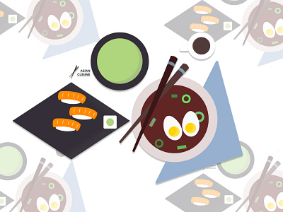 asian cusine: ilustrations art asia asian cusine design graphic design icon illustration sushi ui ux vector website
