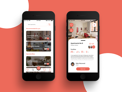 Rent Apartment App app concept design figma ios sketch ui ui ux