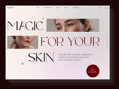 Main page cosmetic shop