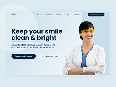 Dental clinic concept concept dailyui design figma ui