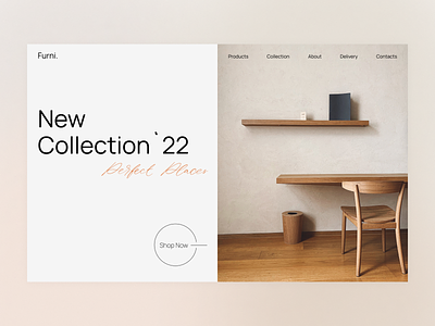 Main screen | Furniture e-commerce concept dailyui design figma ui
