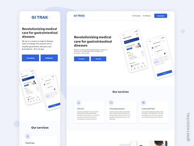 Medical App Landing Page